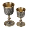 Mokken Fijn afwerking Vintage Zink Alloy Chalice Wine Goblet Cups Drinkware Decor Gifts204S