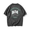 Sleepy Panda Hip Hop Oversize Couple T Shirt Men Streetwear Graffiti Harajuku Tshirt Half Sleeve Cotton Loose HipHop T-Shirt 210603