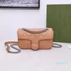 designer Flap Handbag Purse Shoulder Bags Soft Sheepskin Embossed letter Multi-layer Pouch Sliding Removable Chain Crossbody Bag