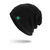 Beanie/Skull Caps Fashion Men Women Winter Hip Hop Punk Green Leaf Beanie Pullover Hat Knitted Woolen