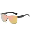Sonnenbrille Marke Design Schutz Reflektierende rahmenlose Sonnenbrille Mode Einteiler Trend Persönlichkeit Brillen UV400