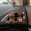 Interior Decorations Creative Bear Head Car Ornaments Vents Perfume Clip Air Freshener Automobile Fragrance Decoration