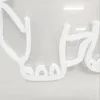 白い象のサインホーム子供部屋の壁の装飾かわいい手作りLEDネオンライト12 vスーパーブライト