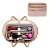 ジッパー化粧ハンドバッグトイレタリーを持つ旅行内財布の携帯用化粧品の袋のためのフェルトメイクアップオーガナイザー