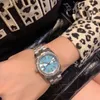 Fashion Lady Watch Quartz Movement Watches A3 Pearls Class Mineral Sapphire Mirror Roman Scale 316 Watchband en acier inoxydable Orolo2723