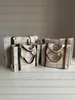 5A kvalitet Dam handväskor WOODY Tote shoppingväska handväska hög NYLON luffare mode linne Stora strandväskor lyx designer resor Crossbody Shoulder Plånbok