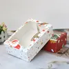 クリスマスの装飾ペーパーギフトボックスキャンディーケーキクッキーのための大きいサイズ雪だるまサンタクロースカードの包装箱