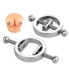 NXY Pump Toys BDSM Bondage Nipple clamp Sex Breast Clamp Clips Stainless Steel Metal Shaking Clamps Clip Slaves Shop 1126