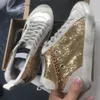 Sapatos sujos velhos estrela italiana Mid Slide Star super tênis de couro casuais para homens e mulheres sapatos de melhor qualidade