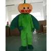 Costume da mascotte di zucca Cartone animato di verdure Personaggio a tema anime Festa di carnevale di Natale Costumi fantasia Abbigliamento da esterno per adulti