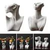 Vases Ceramics Statue Flower Vase White Head Planter Plants Pots Nordic Boho Office Living Room Decoration Arrangement Party