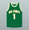 Master P #1 No Limit Retro Basketball Jersey Men Syched Custom Eventuella nummer Jerseys