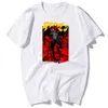 Japonia Anime Debiruman Cool Devilman Crybaby Print T-shirt Męskie lato Casual Bawełna Krótki Rękaw T Shirt Harajuku Streetwea 210329