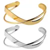 Bangle 2pcs europeu exagerado grau de separação de grau de cobre pulseira de ouro feminino meninas góticas moda acessórios de jóias