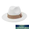 FS Fashion Share Brim Fedora Panama джазовые шляпы женщины мужчины чувствовали шерстяные шапки ковбойская крышка элегантная леди черный синий красный желтый розовый