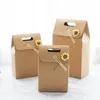 Förvaringspåsar 5st Pure Color Paper Bag Box Present Packing Clothes Wedding Chrismax Party Work Folder