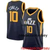 Camisa de basquete masculina Mike Conley nº 10 personalizada barata costurada masculina feminina juvenil XS-6XL