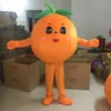 Costume de mascotte de cerise orange d'Halloween, personnage de dessin animé de fruits de haute qualité, personnage de thème animé, carnaval de Noël, fête d'anniversaire pour adultes, tenue fantaisie