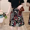 PERHAPS U Women Black Lace Floral Embroidery Mini Skirt Vintage Zipper High Waist Elegant Oversize Skirt S0307 210529