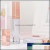 Butelki pakowanie biurowego Business Business Industrial 5ml Plastikowe pojemniki na pudełko Puste różowe złoto Lipgloss Tube Eyelin pojemnik na rzęsy mini