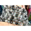 Beads de pedra redondos redondos redondos 100% frouxos frouxos frágeis do quartzo de pedra para a jóia que faz o bracelete de DIY 6/8 / 10mm 15 ''