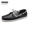 Chaussures hommes mocassins décontractés baskets en cuir bas coupe basse classique triple noir orange robe chaussure hommes formateur