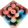 5 쌍 3D 가짜 밍크 속눈썹 자연 모양 거짓 속눈썹 극적인 볼륨 가짜 속눈썹 확장 인조 실스 도매 메이크업 도구