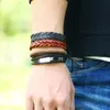 Vintage gewebtes Rindsleder-Armband im DIY12-Stil, 12-teiliger Anzug, Herren-Lederkette, Armverzierung, Flügel, fünf Sterne