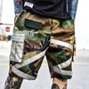 Men Streetwear Camouflage Cargo Shorts Pants Male Loose Shorts Mens Hip Hop Multipocket Shorts student Military Short Pants 210322