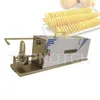 Electric Spiral Potato Slicers Chips Making Machine Stainless Steel Automatic Tornado Spud Cutter