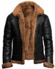 Kurtki męskie Skórzana kurtka Płaszcz Zima Faux Fur Ciepłe grube płaszcze Solid Black Zipper Motocykl Moda męska Odzież Trendy