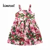 Kimocat Summer Baby Girl Clothes Princess Girl Dress Kids Red Clothes Dresses for Girl Children Clothing Teenager Party Costumes Q0716