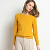 13 Kolory Sweter Kobiety Sweter O Neck Proste Jesień Zima Dzianiny Żółte Lamel Swetry Koreański Dorywczo Office Jumper CR-JM001 211011