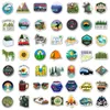 Jeux de plein air aventure autocollants Camping voyage bricolage Graffiti autocollants imperméables pour ordinateur portable casque guitare Scooter voitures moto jouets cadeau décoration 50 pièces/lot