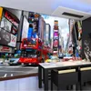 Photo personalizado 3D Wallpaper Bus New York Times Grande mural TV fundo de parede sala de estar quarto à prova d'água