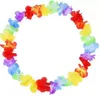 2022 New Hawaiian Leis Party Suprimentos Garland Colar Colorido Fantasia Vestido Partys Hawaii Beach Divertido