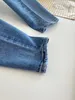 22SS Itália paris EUA jeans Casual Moda de Rua Bolsos Quentes Homens Mulheres Casal Outwear DEMIN calça azul navio 0309335J