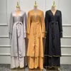 Etnische kleding MD Open Abaya Dubai Turkije Moslim Hijab Jurk 2021 Mode Chiffon Kimono Cardigan Kaftan Avondjurken Islamitische Burka