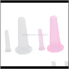 2 sztuk / zestaw Sily Słoik Próżnia Cup Puszki do Ciała Neck Massager Masager Mas Ssania Anti Cellulit Cups Zestaw narzędzi opieki zdrowotnej Beauty