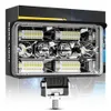 5 인치 156W 12000lm LED 작업 라이트 바 12V 80V 스팟 작업 라이트 오프로드 트럭 듀얼 컬러 레이저 대포 안개