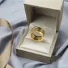 Anel de aço de titânio em forma de mola e ouro rosa anéis originais femininos joias de luxo de noivado 5-10 números romanos319L