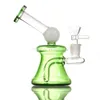 5.0" Glass Bong Mini bong Hookahs Water Pipes Colorful Heady Dab Rigs Small Bubbler Beaker recycle rig