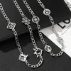 Hanger Kettingen The Eye of God Four Elements Titanium Steel Hollow Trend Game Genshin Impact Cosplay Necklace