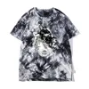 T-shirt da uomo Anime Maglietta stampata Harajuku Berserk Guts Amici Vestiti Streetwear Unisex Divertente Moda Tiedye Hip Hop Top 298v
