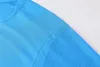 Ljusblå Running Jerseys Snabbtorkad Andningsbar Fitness T-shirt Utbildning Kläder Gym Soccer Jersey Sports T Shirts Toppar