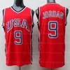 Niestandardowe retro 1984 #9 Michael Basketball Jersey Ed White Red Size S-4xl 5xl 6xl Dowolne nazwy koszulki