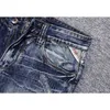 Ly Summer Fashion Uomo Jeans Pantaloncini di jeans strappati in cotone casual blu retrò di alta qualità Hombre Vintage Designer Short ZLKB