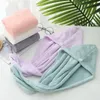 Coral Fleece Dry Hair Wrapped Towel Care Caps Shower Cap Button Original Magic Quick-drying Female Super Absorbent Quick-drying XG0057