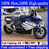 K1200 S K 1200S K1200 S K 1200 S K1200S 05 06 07 08 09 10 Bodywork 4No.63 K1200-S 05-10 K-1200S 2005 2006 Dark Blue White 2007 2009 2010 Cobertura completa + tampa do tanque