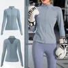 Laufjacken Jacke Frauen Hoodies Sport Yoga Shirts Reißverschluss Fitness Mantel Gym Tops Langarm mit Daumenloch Shirt